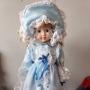 Beautiful Little Bo Peep Porcelain Doll